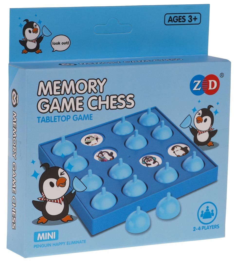 Gra edukacyjna planszowa Logiczna Memory Pingwin