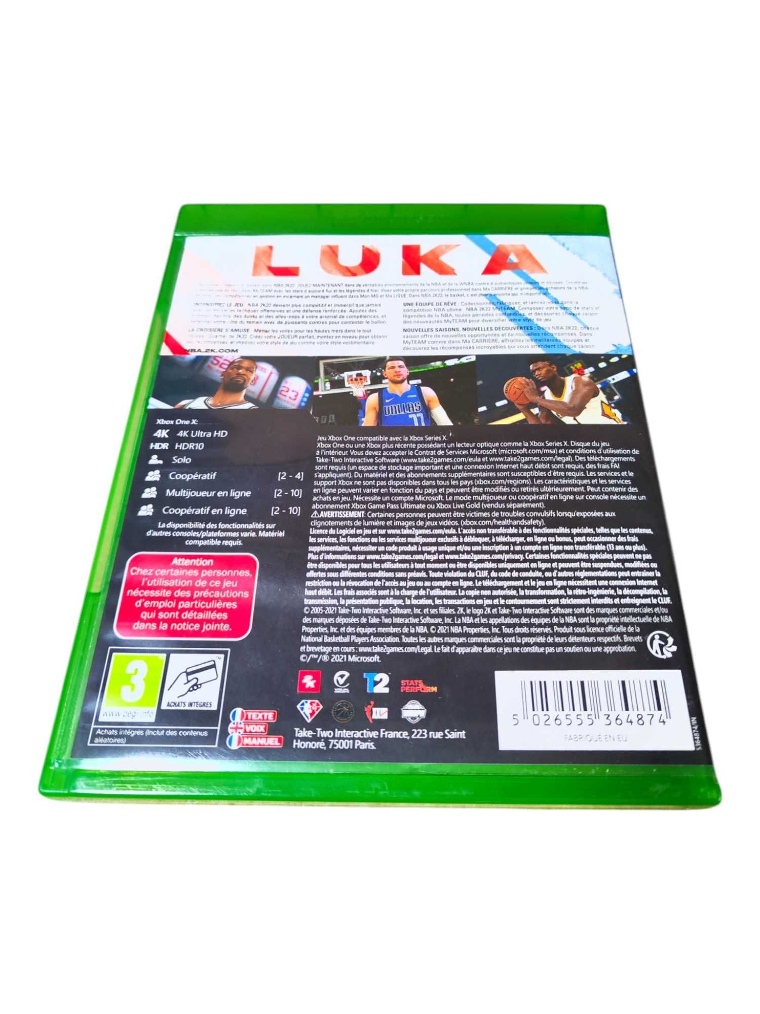 NBA 2K22 XBOX One Microsoft Xbox One