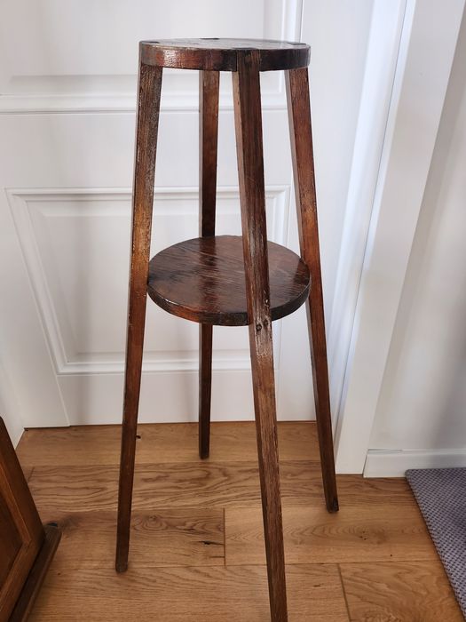 Drewniany kwietnik stojak na rośliny doniczkowe