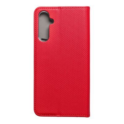 Etui Z Klapką Do Samsung A35 Czerwony + Szkło 9H