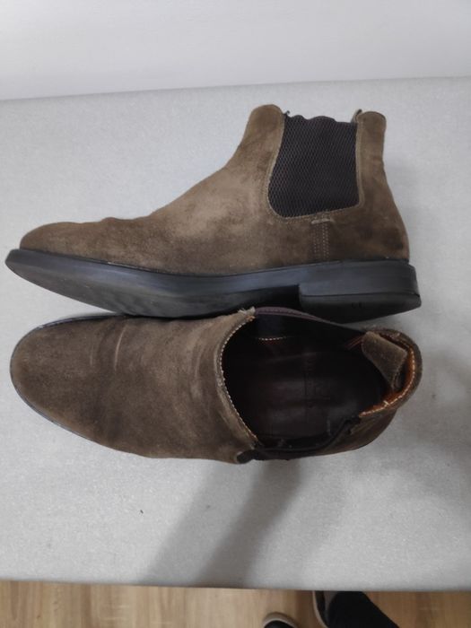 Botas homem camurça castanha n°42