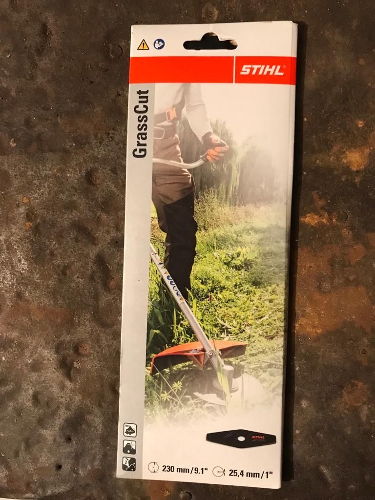 Косильный нож для травы STIHL 230 мм из стали.
