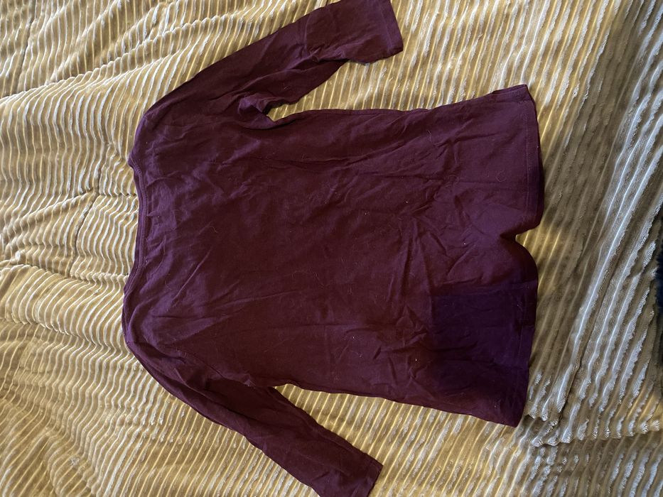 Camisola meia estação bordô