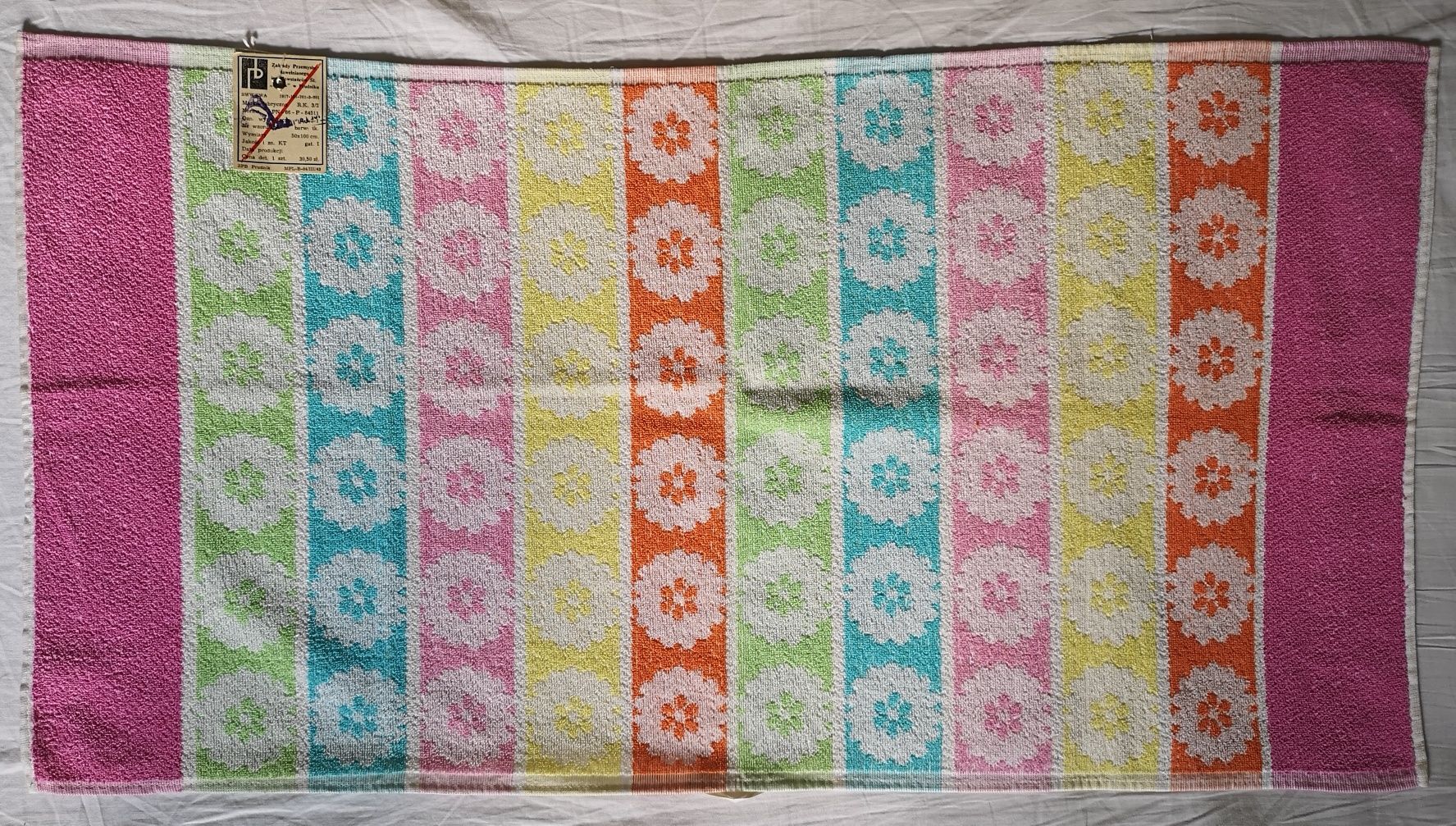 6 nowych dużych ręczników z PRL PROGAL Łódź FROTEX Prudnik i import