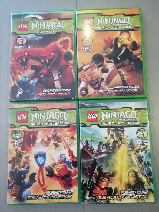 Ninjago-Rok Węży 4 płyty DVD