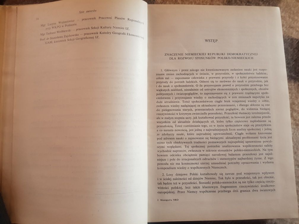 Monografia Niemiec współczesnych NRD praca zbiorowa IZ Poznań 1963