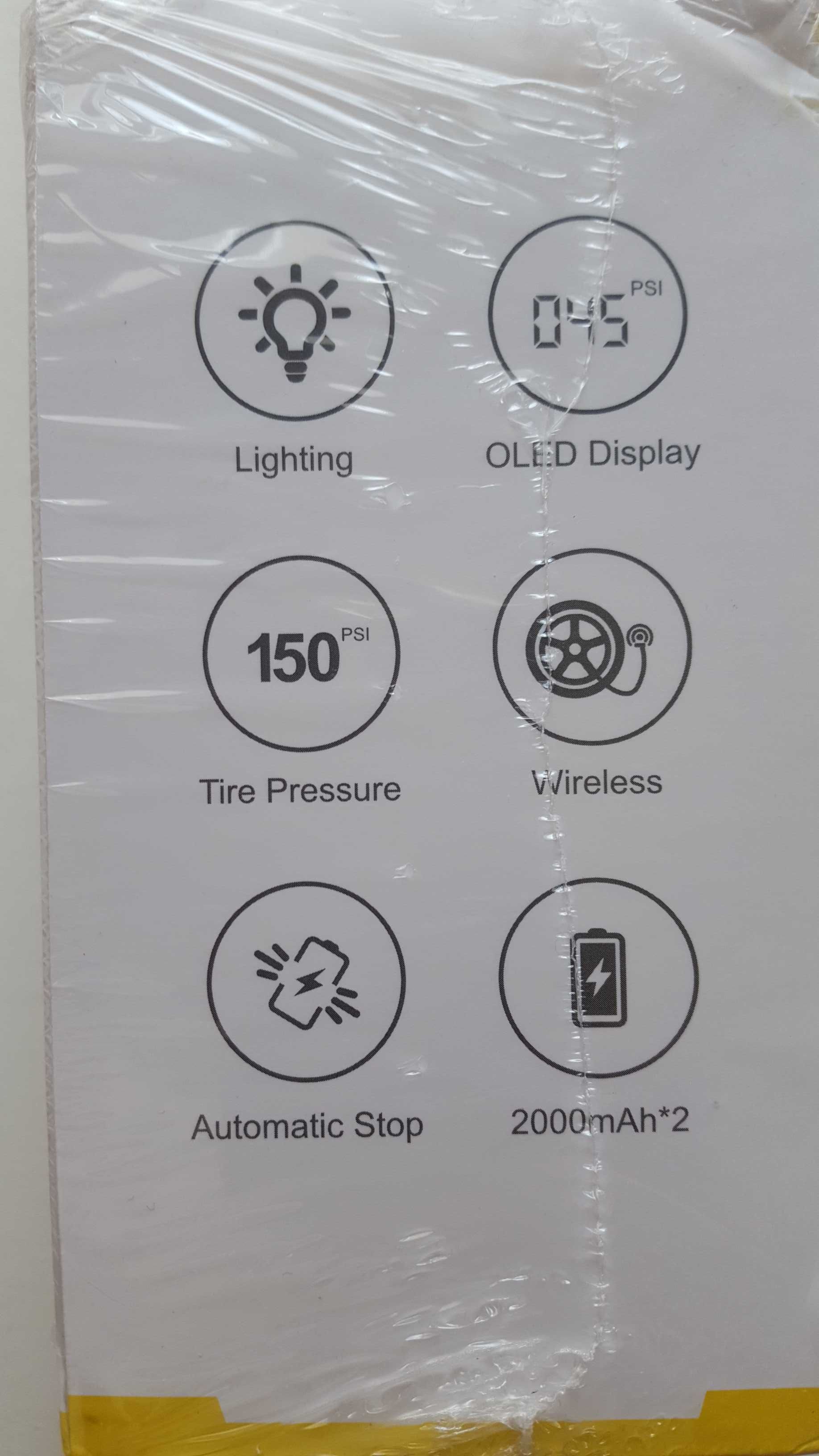 Compressores de ar com luz de trabalho e opção de powerbank