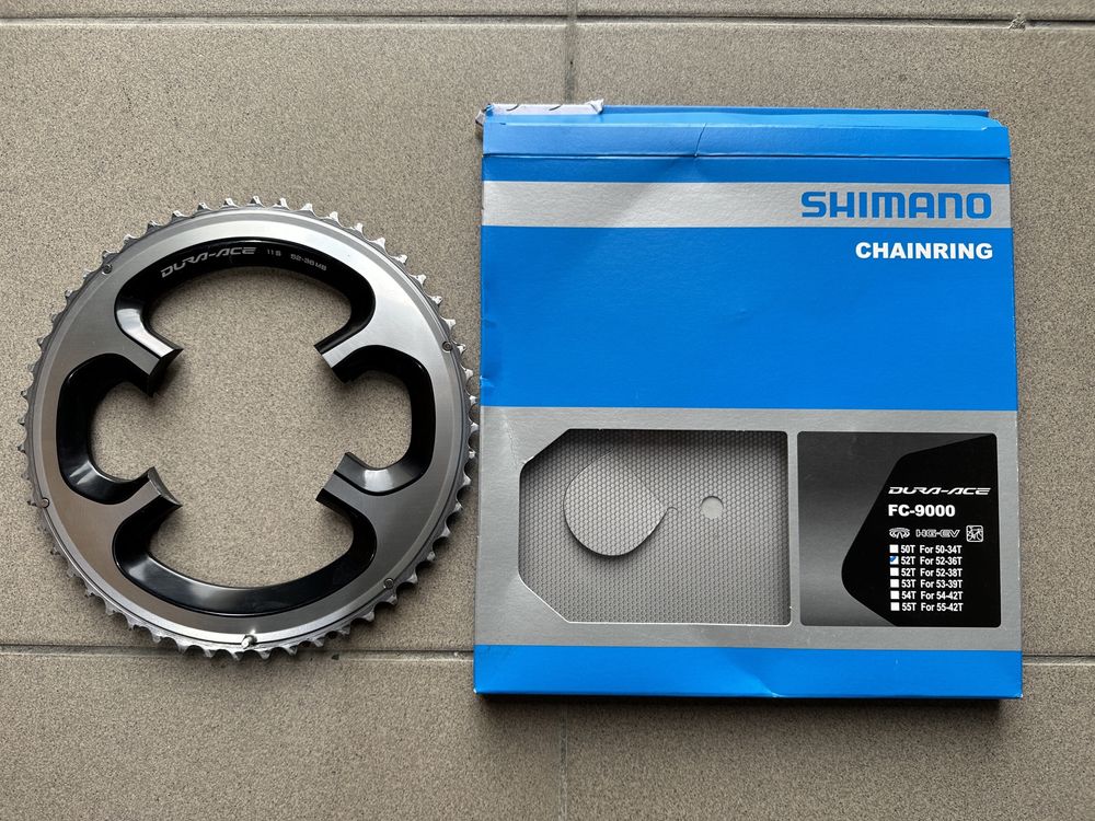 Blaty do korby SHIMANO FC-9000 DURA ACE 52-36