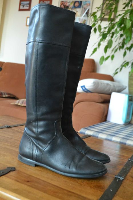 Botki ,buty,kozaki skórzane ,damskie , ECCO, czarne ,rozmiar 40