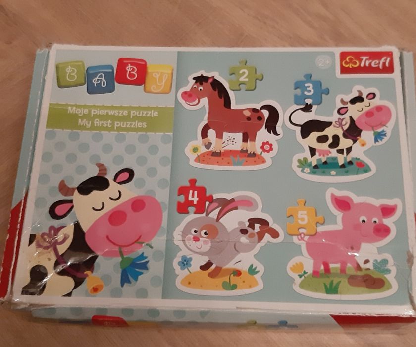 Moje pierwsze puzzle" z serii Baby Classic  Trefl, Zwierzęta na wsi