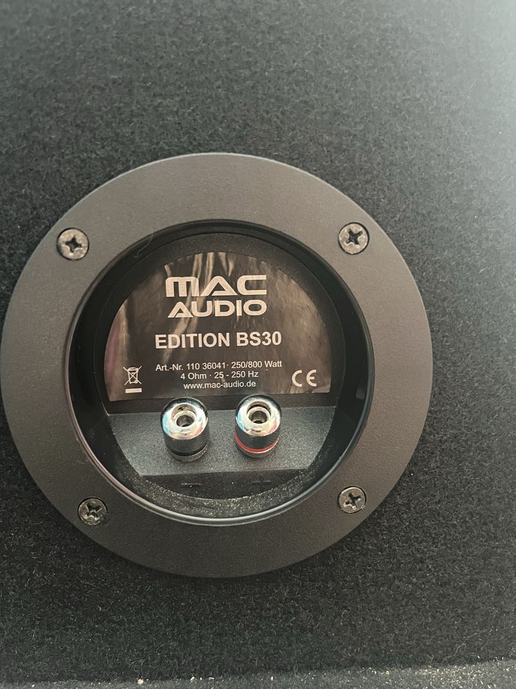 Subwoofer mac audio edition bs30 800watts max power
