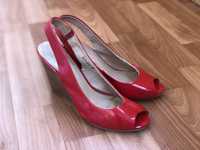 Женские туфли (босоножки) Attizzare красные лакированные р 36