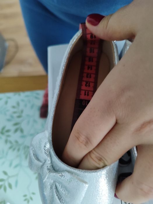 Srebrne lakierki buciki 26 roz