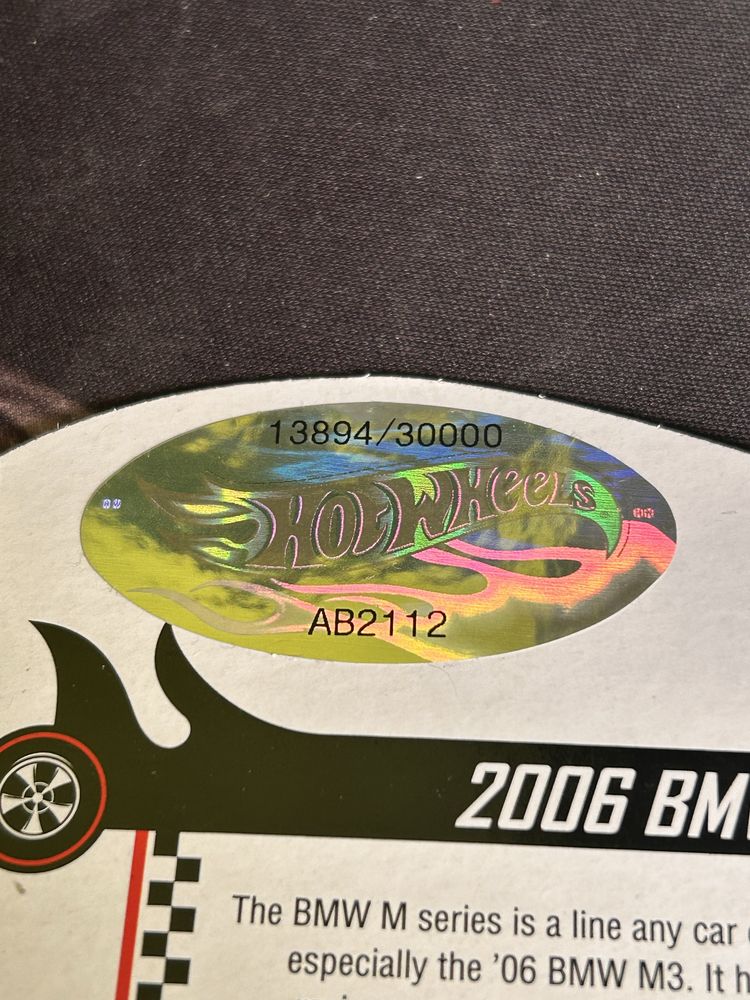 SPRZEDAM niebieskie 2006 BMW M3 RLC hot wheels