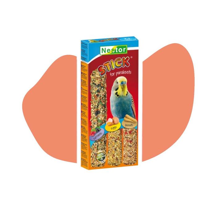 Nestor kolba Classic 3w1 Małe papugi Porzeczka Jajka Biszkopty 3szt