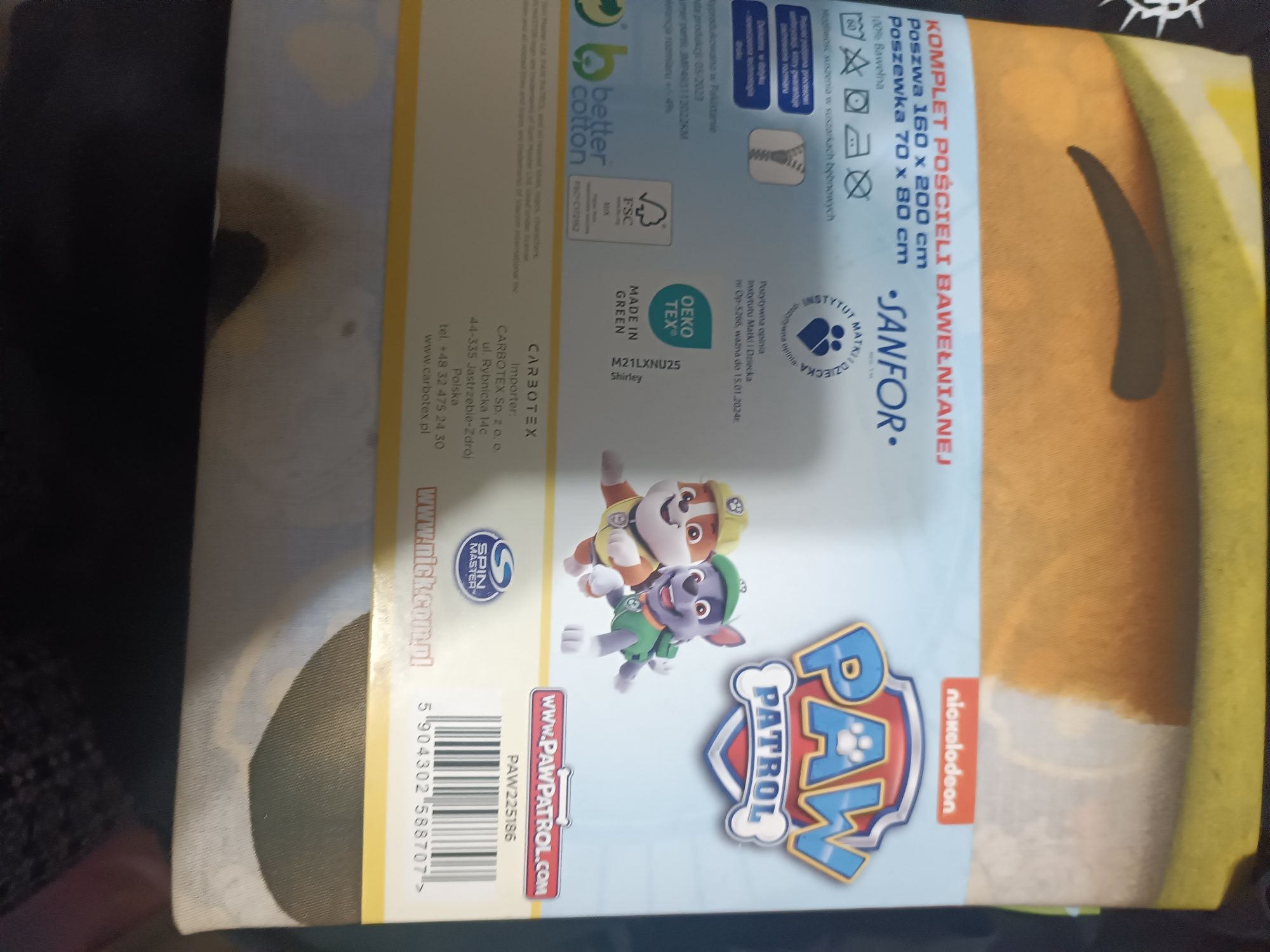 Nowy komplet pościeli Nickelodeon Psi patrol