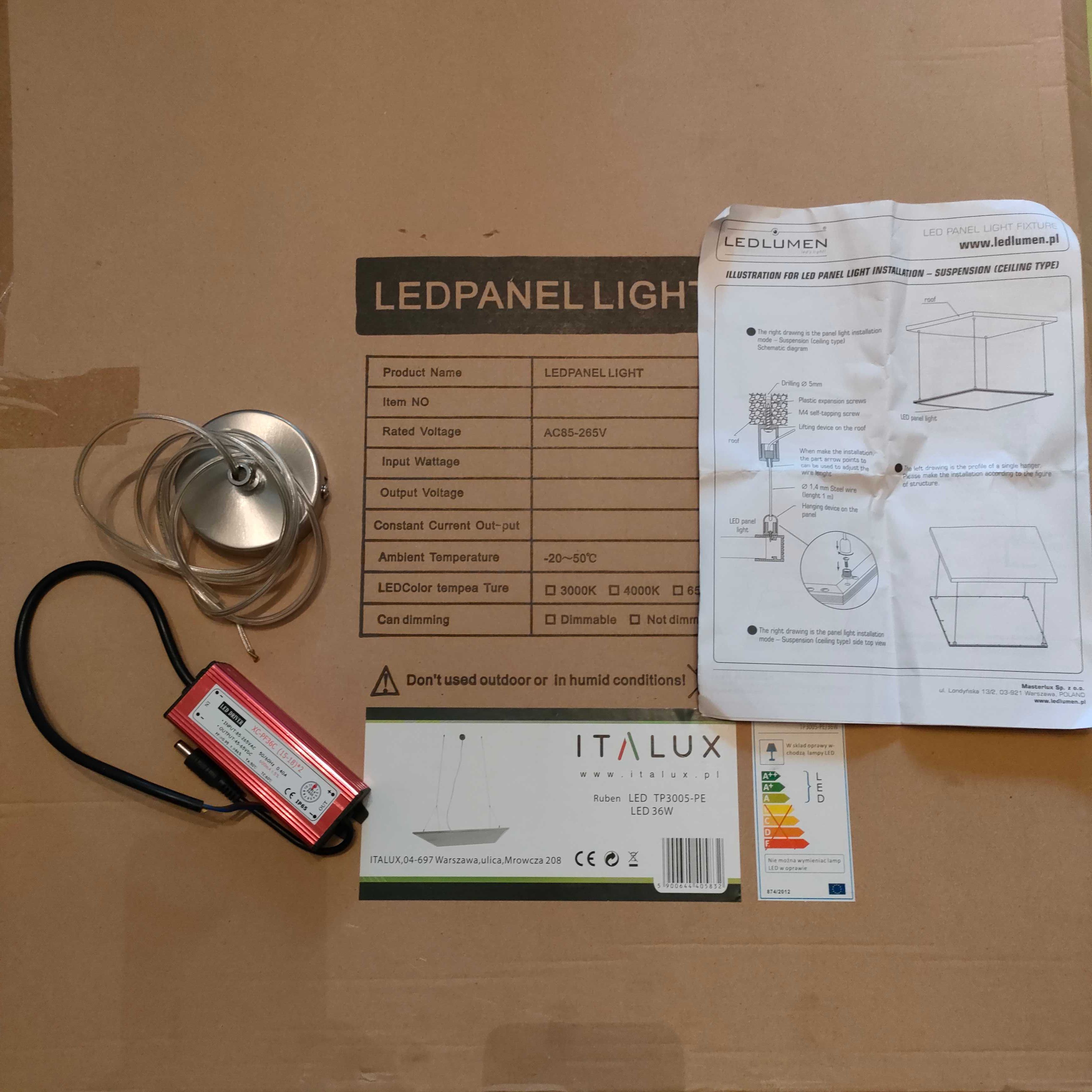 Plafon LED  LP-01 60x60