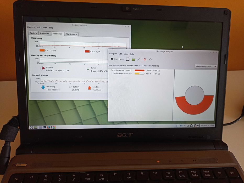 Portátil Acer Aspire 4GB/320GB