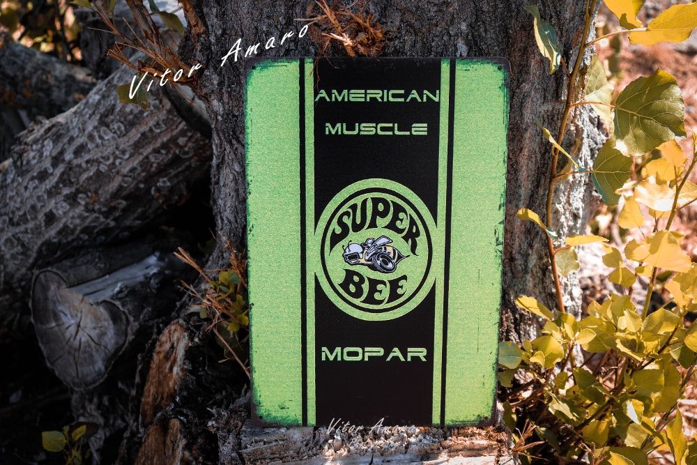 Placa/Chapa de Metal Vintage/Retro Super Bee Mopar|NOVA