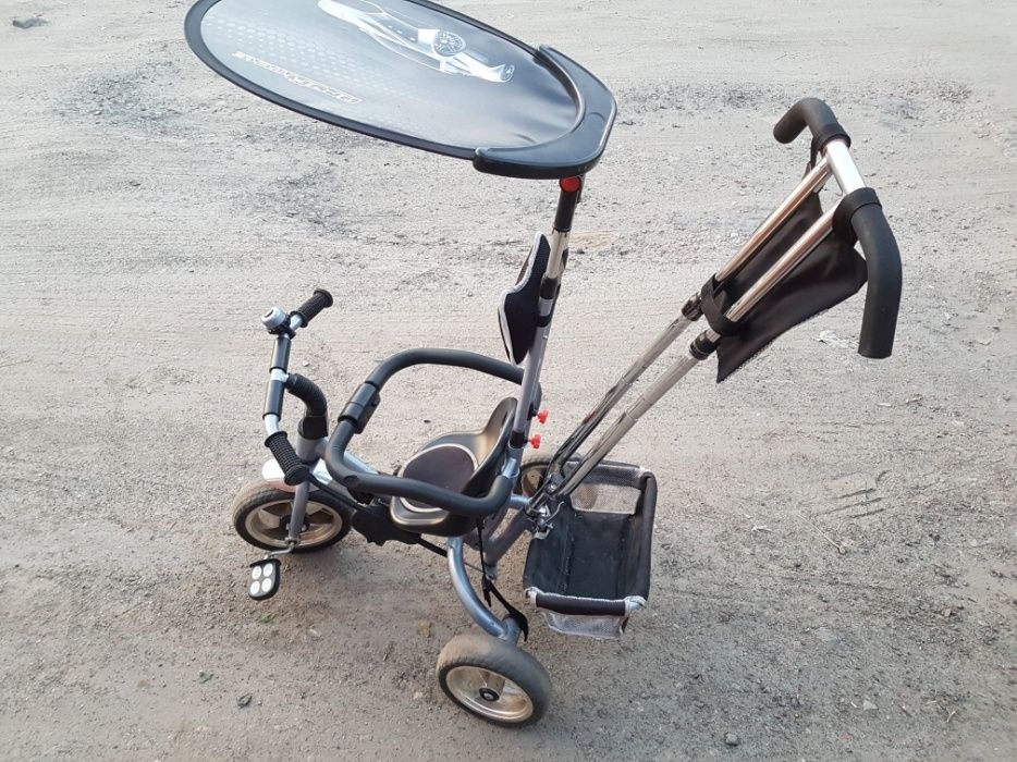 Велосипед коляска дитячий із знімним козирьком від сонця та дощу