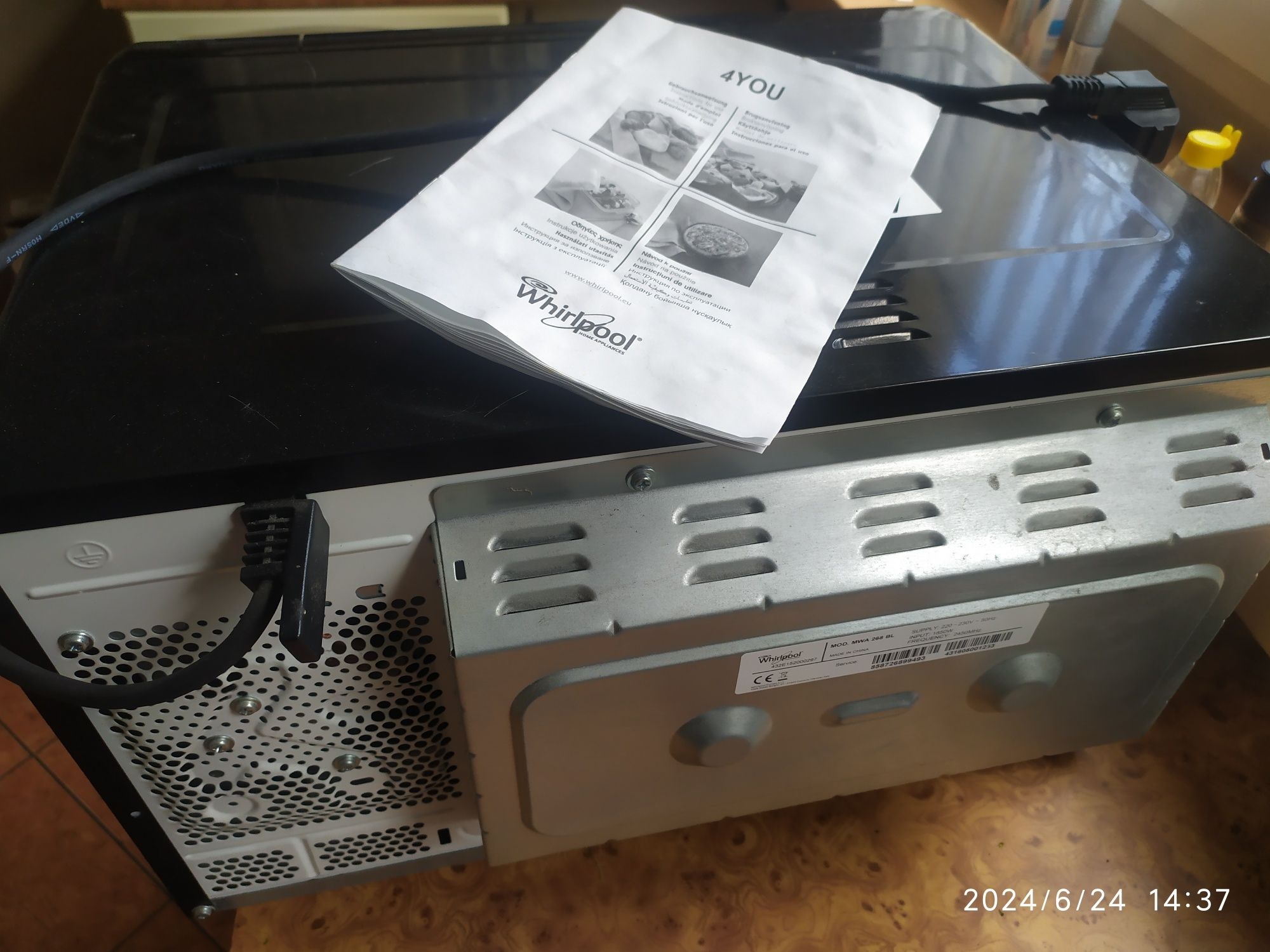 Mikrofalówka Whirlpool MOD. MWA 268 BL