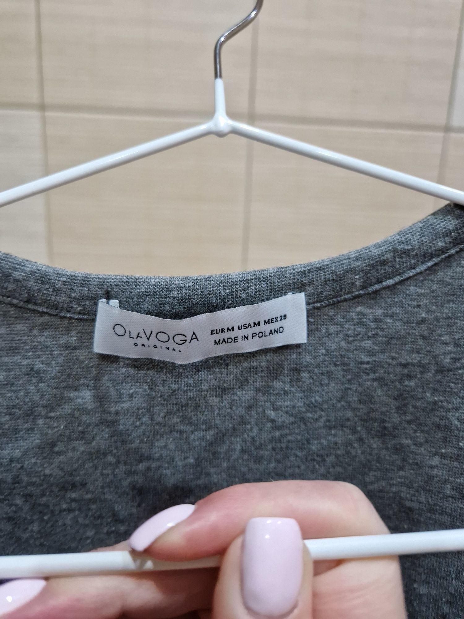 Crop top O'la Voga szary nowy