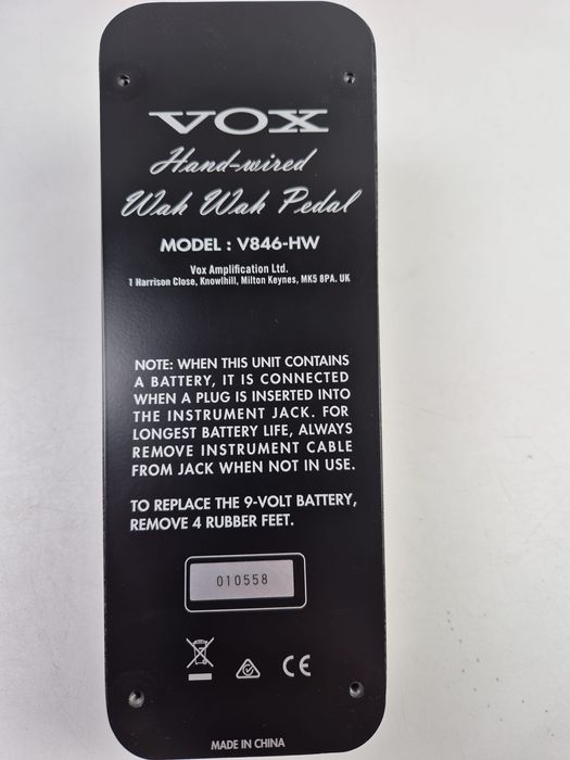 VOX V846 vintage wah-wah pedał efektowy do gitar