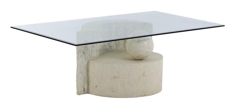 Mesa de centro folha pedra