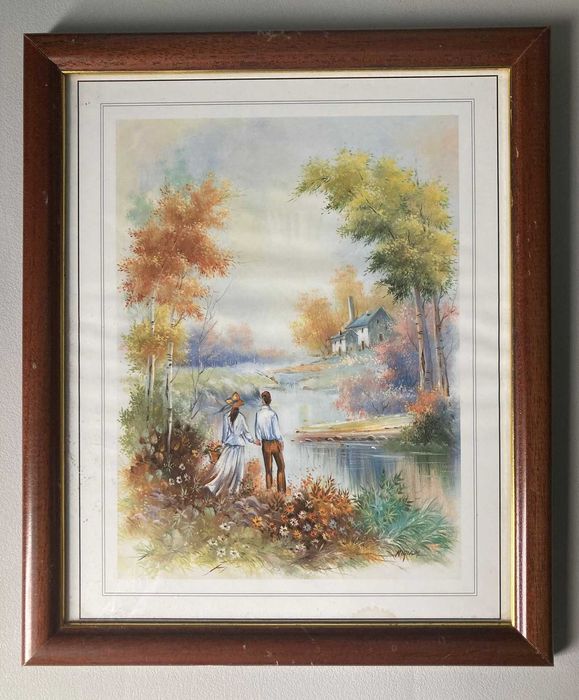 Quadro com Imagem de Paisagem (~33 x 27cm)