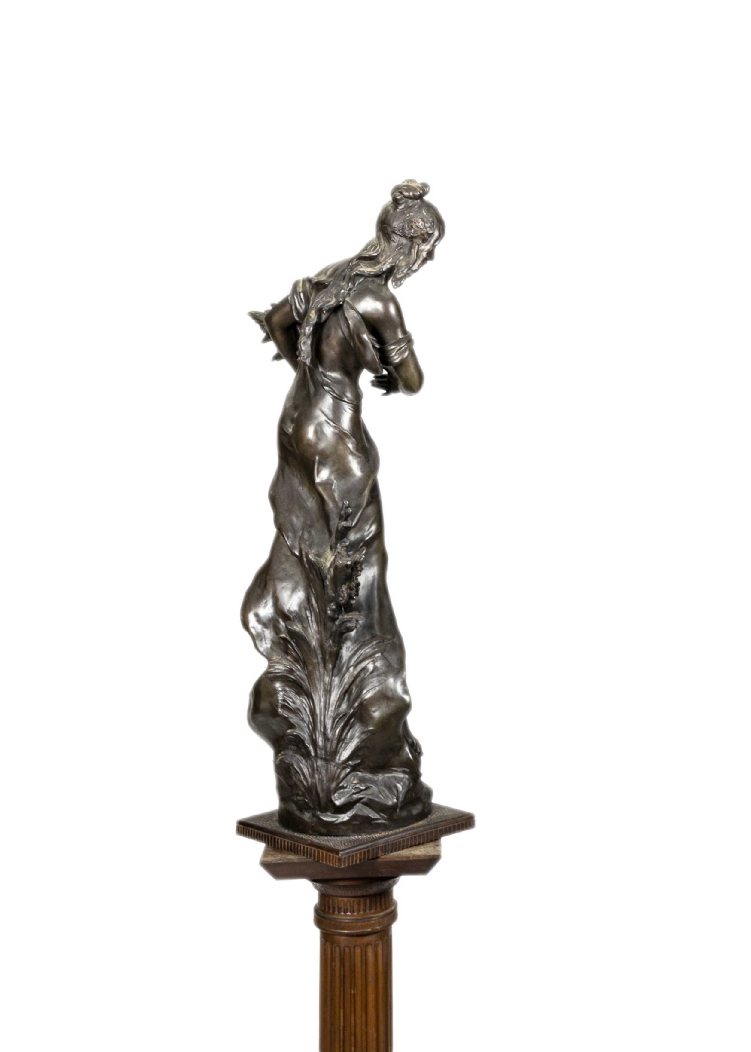 Escultura coluna mulher Auguste Moreau | século XIX