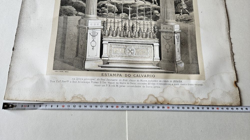 Estampa do calvario do Bom jesus do monte  1815