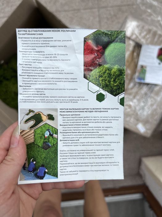 Стабілізований мох для декору — 1,5 кг