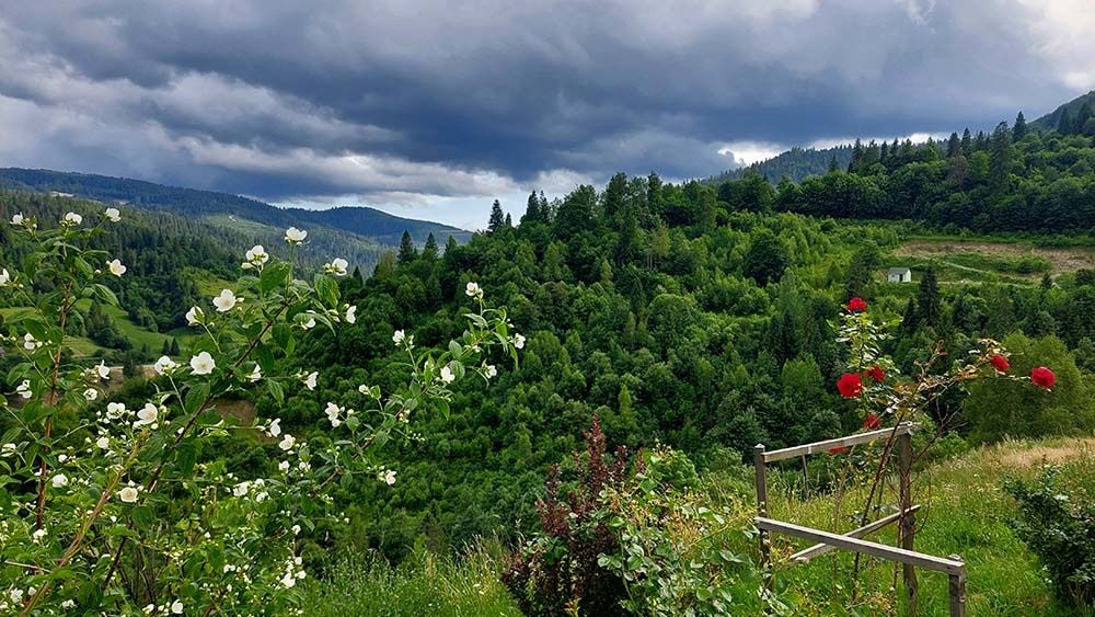 Сучасний котедж з краєвидом на гори