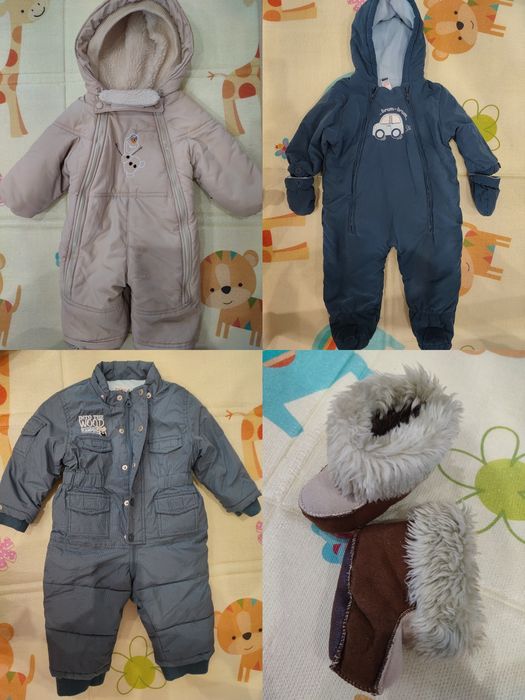 Зимовий комбінезон від 0 до 1,5 р., комбінезон-трансформер 3 в 1