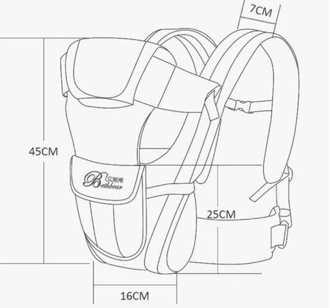 Дитяча кенгуру BABY CARRIER. Бежевий
26"
Розмір рами
17.5"