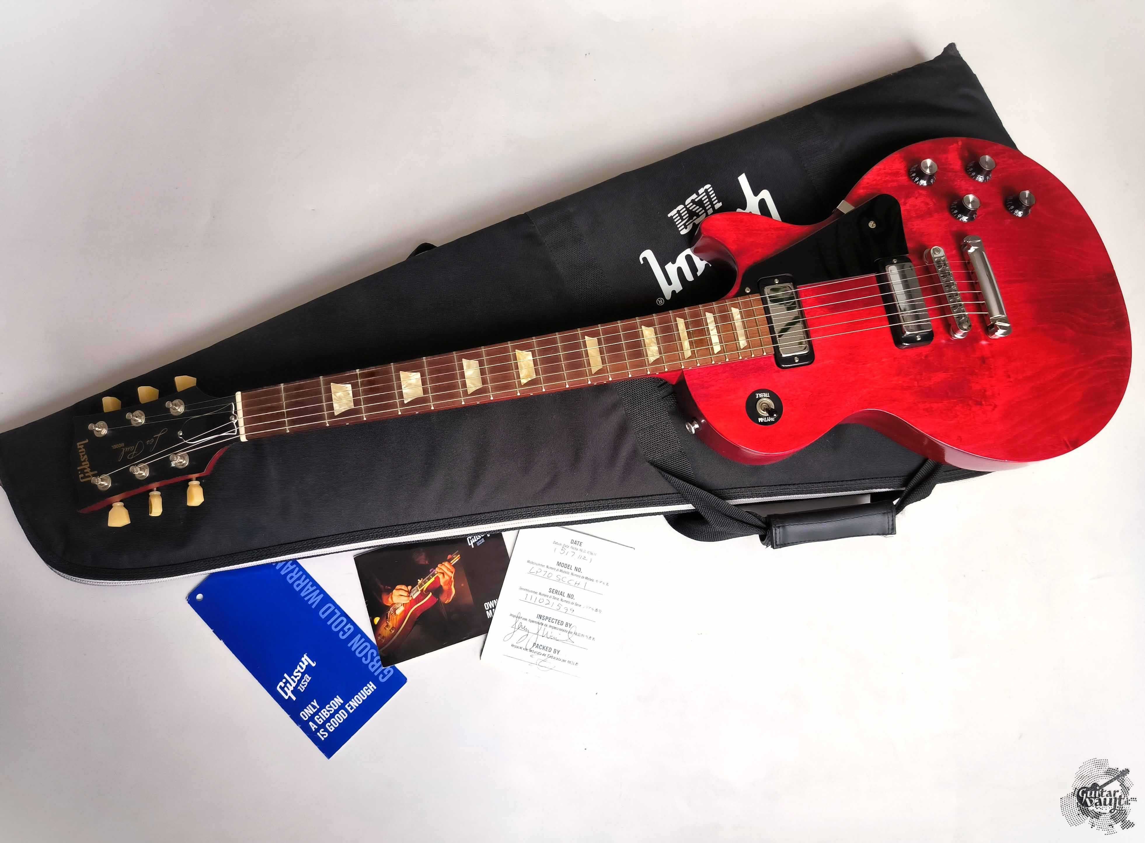 Gibson Les Paul Studio '70s Reissue '2012 Satin Cherry w/cover