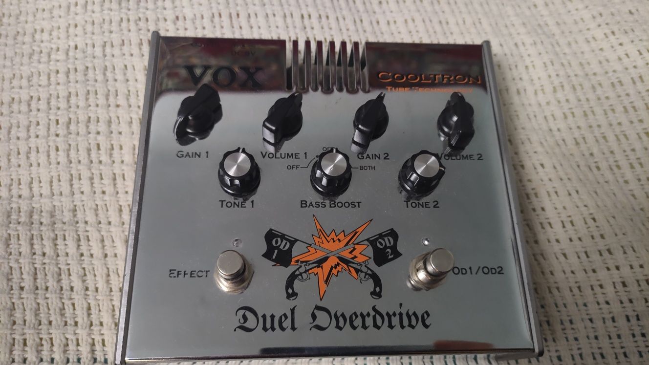 Vox cooltron Duel Overdrive. Педаль гітарна перезруз овердрайв 2в1.