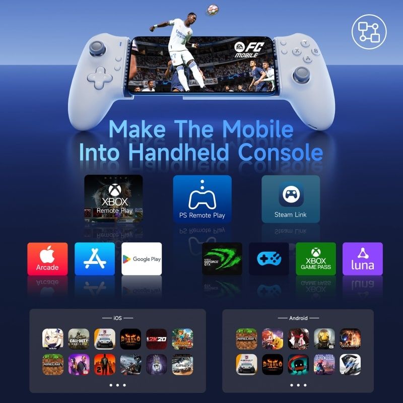 Kontroler do gier mobilnych EasySMX® M15 dla systemów Android i iPhone
