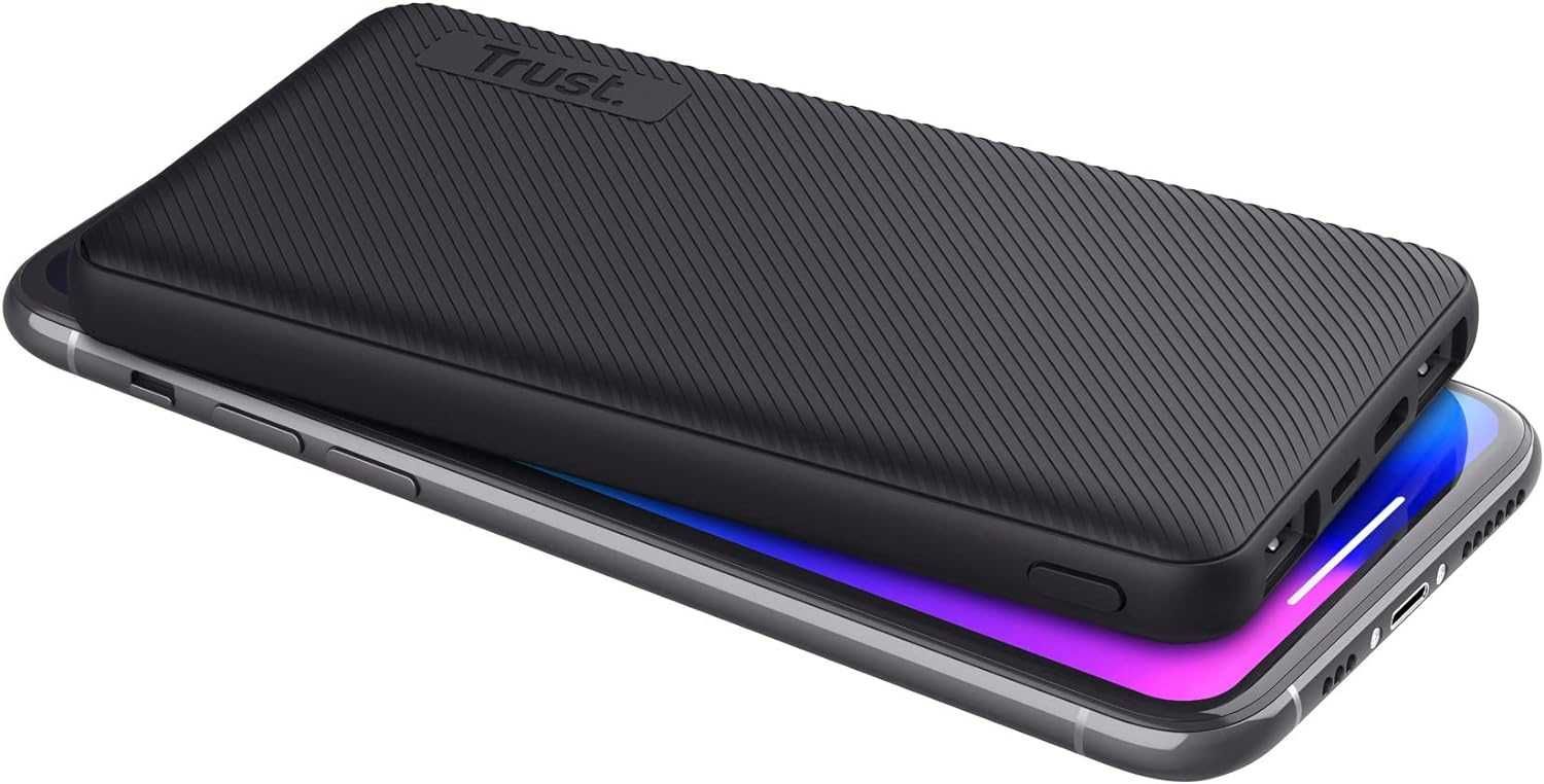 Trust Mobile Primo Power Bank szybkie ładowanie, 10 000 mAh też Iphone