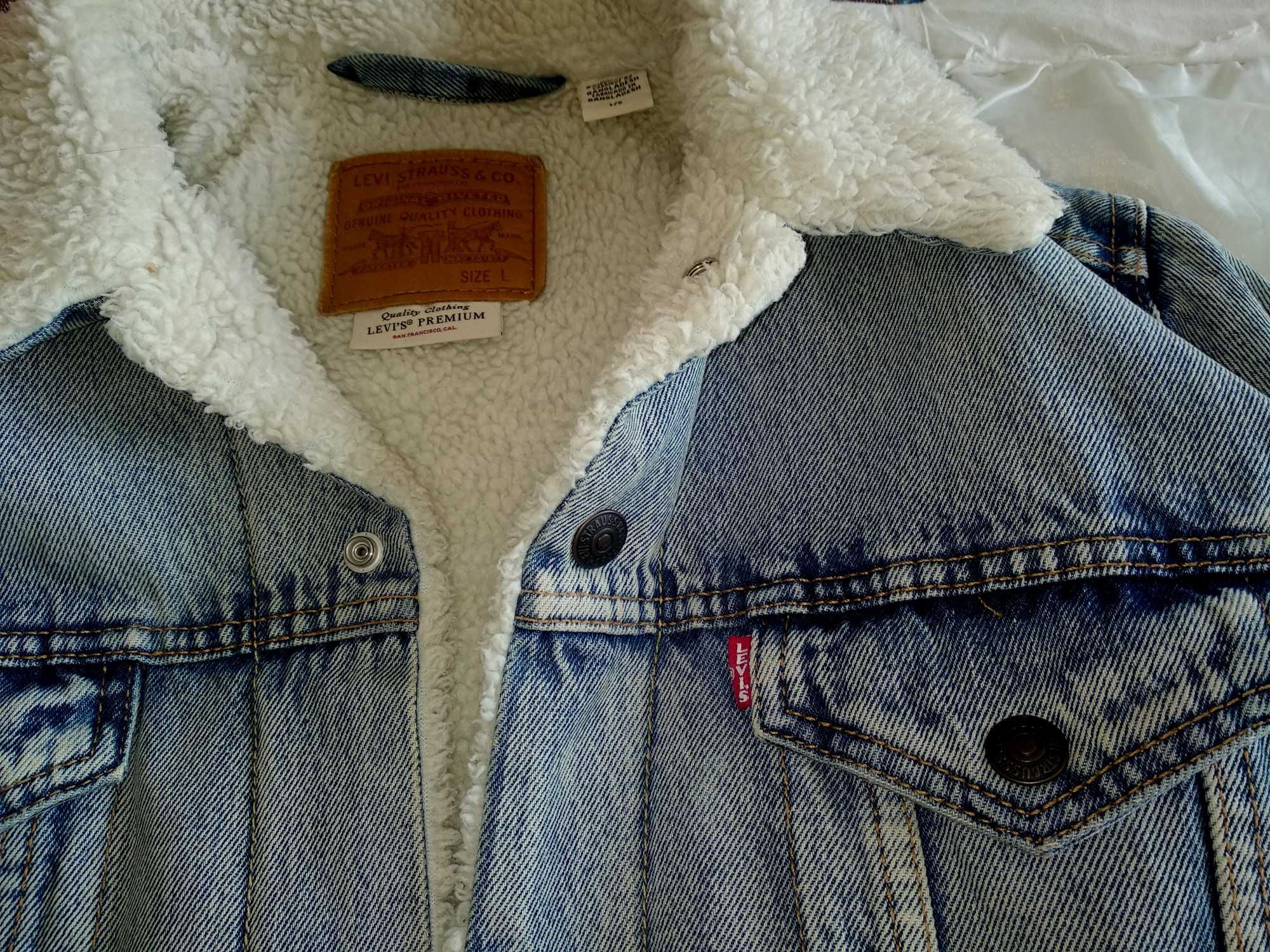 Шерпа куртка levi's San Francisko premium made in Bangladesh