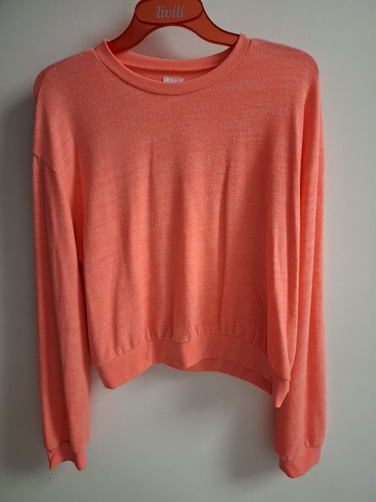 Sweter damski neonowy neon róż Sinsay XL