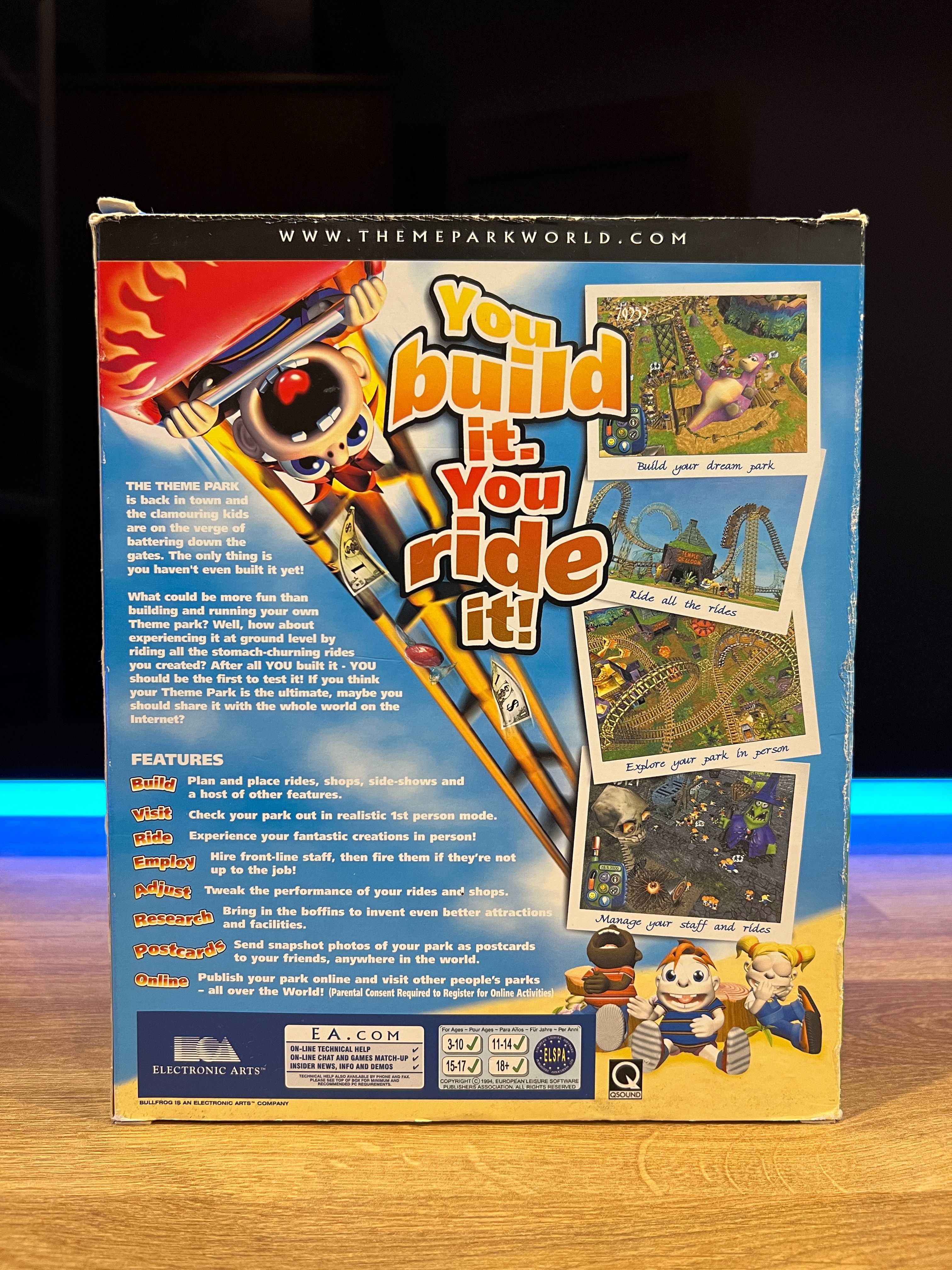 Theme Park World (PC EN 1999) BIG BOX kompletne premierowe wydanie