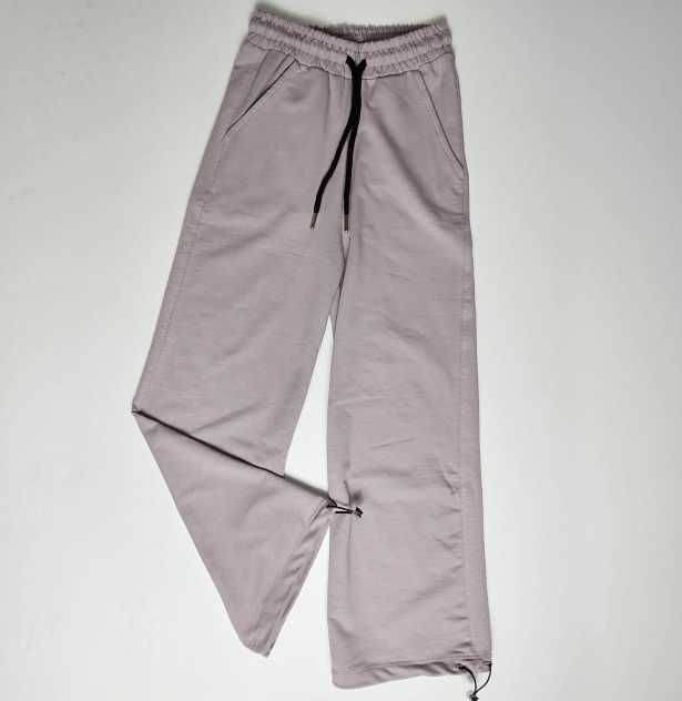 Komplet dresowy dla dziewczynki bluza na zamek +spodnie dzwony 158/164