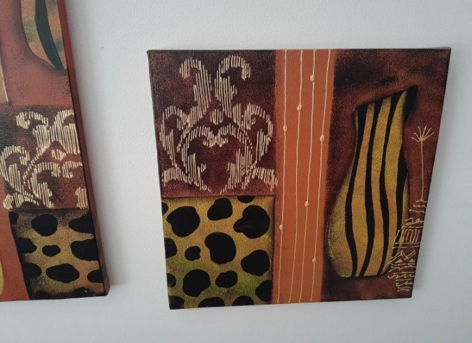 Conjunto de 4 telas de parede