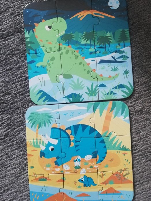 Puzzle dinozaury