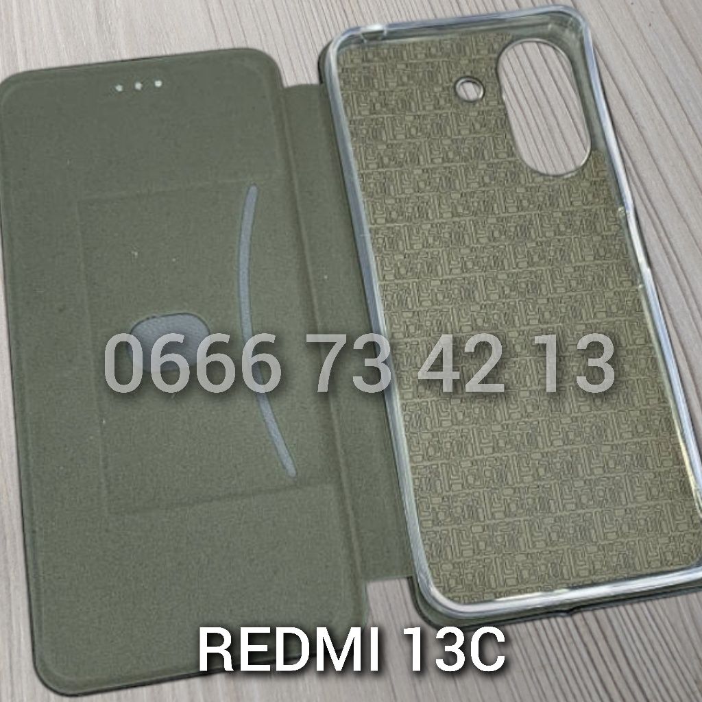 Чехол книжка на Xiaomi Redmi 10C 12C 13C чохол книжка шкіряний кожаный