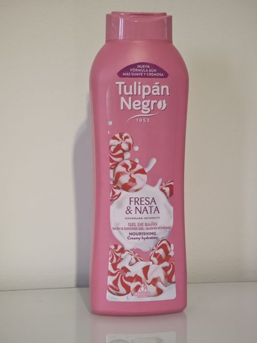 Gel de banho+ loção corporal fresa e nata