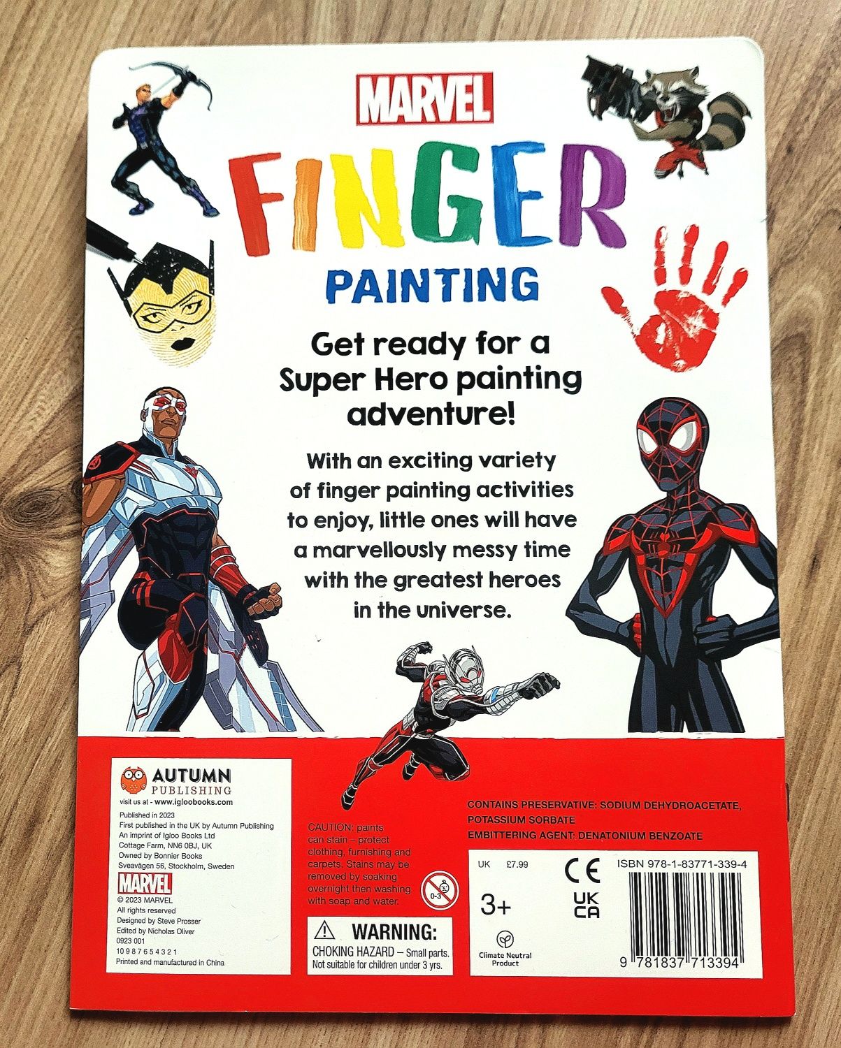 Marvel Finger Painting malowanie palcami fingerprint po angielsku