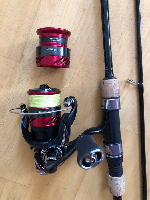 Sprzedam wędkę w zestawie z kołowrotkiem i szpulą