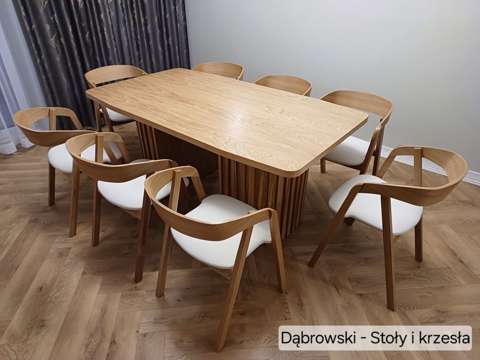 Stelaże krzeseł bukowe dębowe tofi